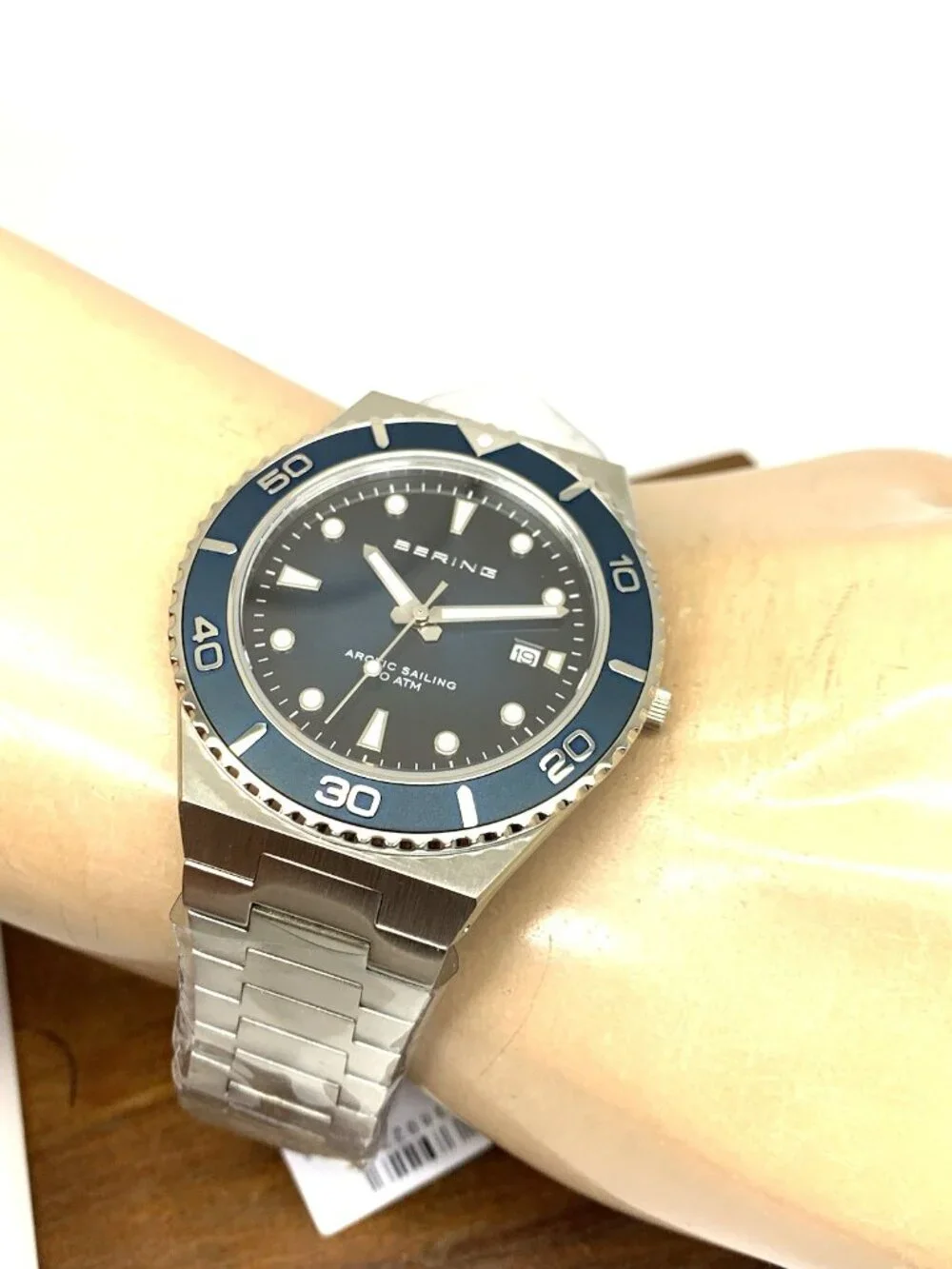 Bering Men's Watch 18940-707 Arctic Sailing Quartz Blue Dial Silver Steel 41mm